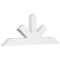 Ekena Millwork Saratoga Architectural Grade PVC Gable Bracket, 72"W x 27"H x 4"D x 6"F, 9/12 Pitch GBP072X27X0406SAR00 - alternate 1